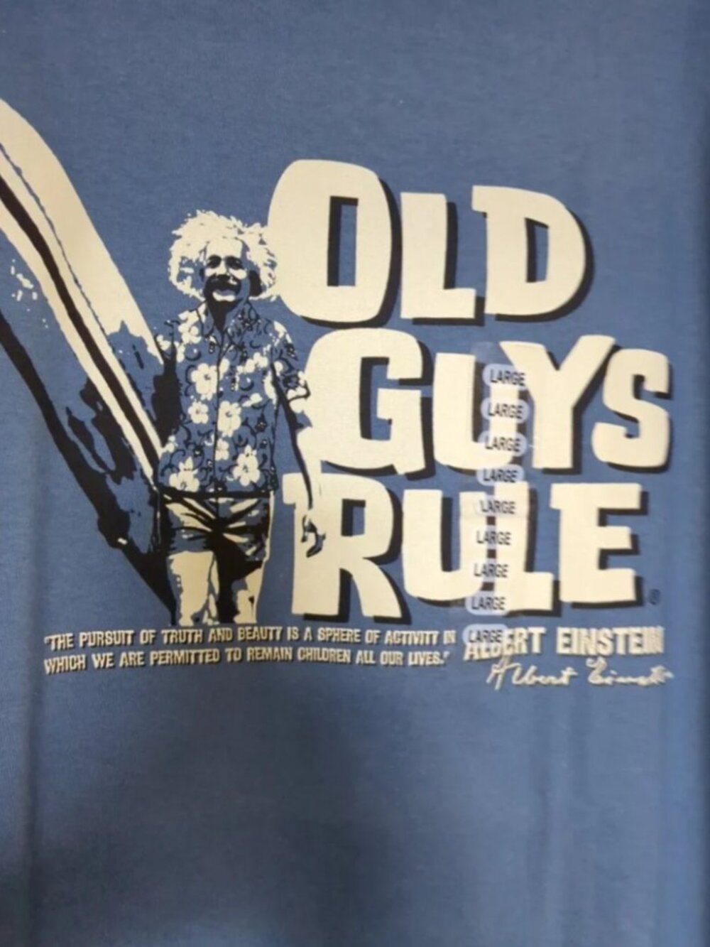 Vintage Old Guys Rule Einstein Short sleeve Tee Shirt - Picture 1 of 11